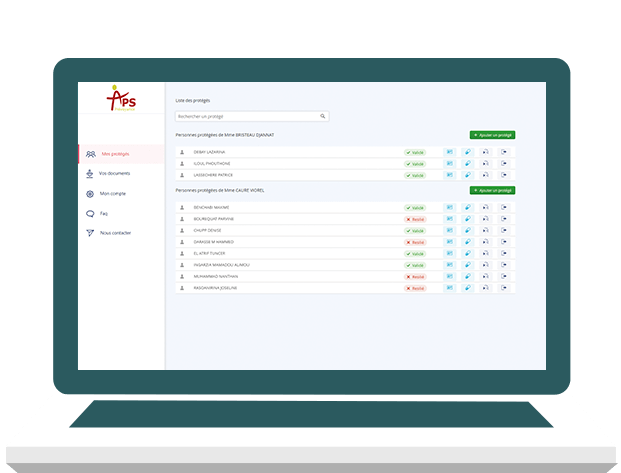 Espace tuteur APS Prévoyance Espace tuteur APS Prévoyance